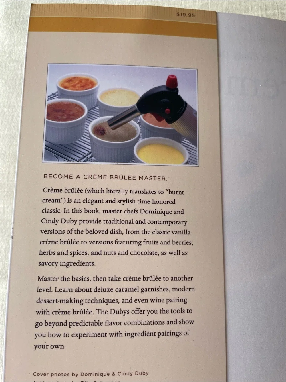 Crème Brûlée by Dominique & Cindy Duby 50 Decadent Recipes 2008 Whitecap 2008